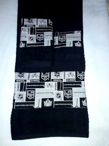 LA Kings Towel Set Includes Bath towel, hand towel and wash cloth Cover