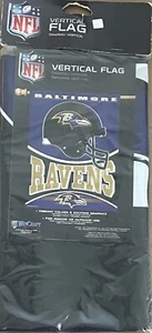 NEW Baltimore Ravens NFL Team Helmet 27”x37” Vertical Flag Wincraft - Picture 1 of 2