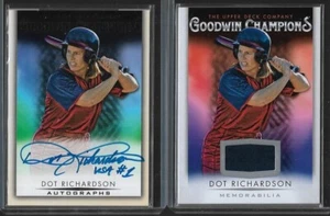 2021 UD GOODWIN CHAMPIONS DOT RICHARDSON AUTOGRAPH & RELIC CARD LOT ~ SOFTBALL - Bild 1 von 2