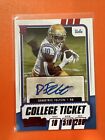2021 Demetric Felton Panini Contenders College Ticket Auto Rookie Card Red Foil. rookie card picture