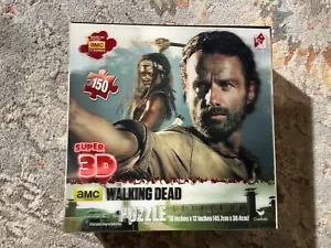 TWD AMC The Walking Dead Rick Grimes Michonne Super 3D Puzzle 18in x 12in New - Picture 1 of 2