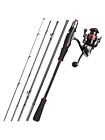 5 Sections Spinning Fishing Rod And Reel Combos 1.8m/5.9ft Carbon Fi