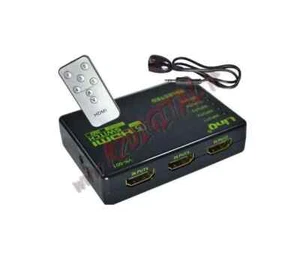 HDMI 3 PORTE V1.3 1080p SWITCH 3D FULL HD TV SDOPPIATORE interruttore TELECOMAND - Picture 1 of 2