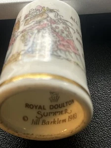 ROYAL DOULTON FINGERHUT SOMMER 1983 JILL BARKLEM "DIE HOCHZEIT" - Bild 1 von 4