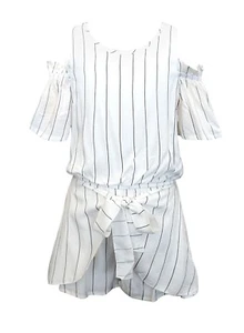 NEW! Girls Truly Me Cold Shoulder Romper Size 7y - Picture 1 of 3