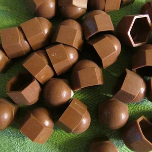 Abdeckkappen Kunststoff Polyamid M 8 Braun SW 15 NEU 25 Stück - Bild 1 von 2