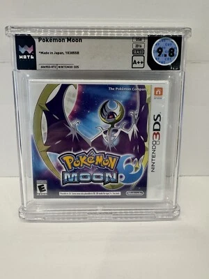 Pokemon Moon Nintendo 3DS 2DS Sealed New WATA 9.8 A++ Graded - Image 1 of 2