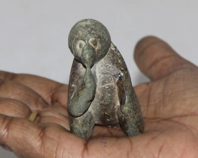 Estatuilla de búho de piedra vintage decoración artesanal antigua original rara coleccionable  Foto 1 de 4