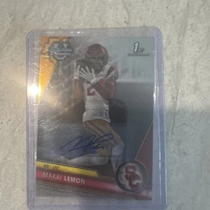 Makai Lemon 2023 Bowman University Chrome Auto USC Trojans - Picture 1 of 2