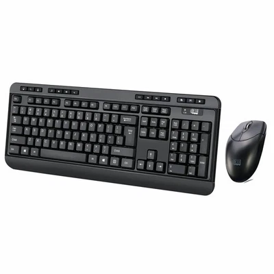 Adesso WKB-1320CB Antimicrobial Wireless Desktop Keyboard and Mouse - Image 1 of 4