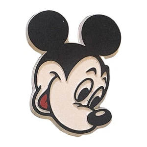 Vintage Disney Mickey Mouse Kopf Gummi Kühlschrankmagnet USA 2,25" - Bild 1 von 7