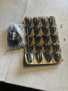 Ludwig Centennial Set Of 20 Bass Drum Tension Rods and Claws Chrome  - Picture 1 of 3