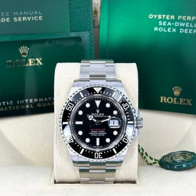 2025 Rolex Sea-Dweller 43mm, Red Letters, Unworn Full Set, 126600 - Image 1 of 4