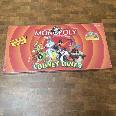 Vintage Monopoly Looney Tunes Collector's Edition 2003 Hasbro New Sealed - Image 1 of 4