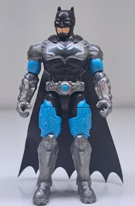 4" DC COMICS Super Hero Collectible BATMAN Action Figure Black & Blue With Cape - Picture 1 of 6