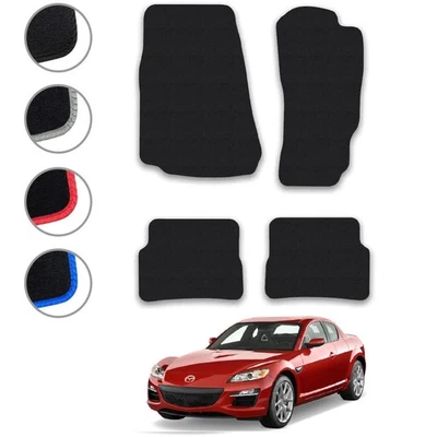 Car Mats for Mazda RX8 (2003-2012) Carpet Colour Trim Tailored Fit Easy-Clean - Image 1 of 2