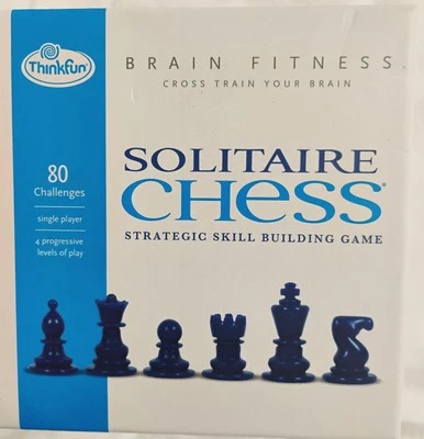 Solitaire Chess Strategic Skill Building Game 80 Challenges (Thinkfun, 2013) CIB - Image 1 of 4