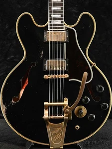 Gibson Custom Shop Murphy Lab 1959 ES-355 Reissue Bigsby Ebony Ultra Heavy Aged - Picture 1 of 10