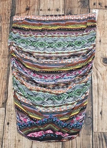 Maxi Falda Para Mujer Bisou Bisou Michele Estampado Influencia Tribal Talla 2X  - Imagen 1 de 9