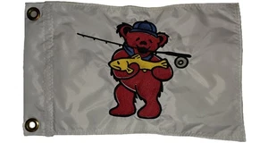Custom Grateful Dead Fishing Bear Sicherheitsflagge ATV UTV Segelboot Boot - Bild 1 von 4