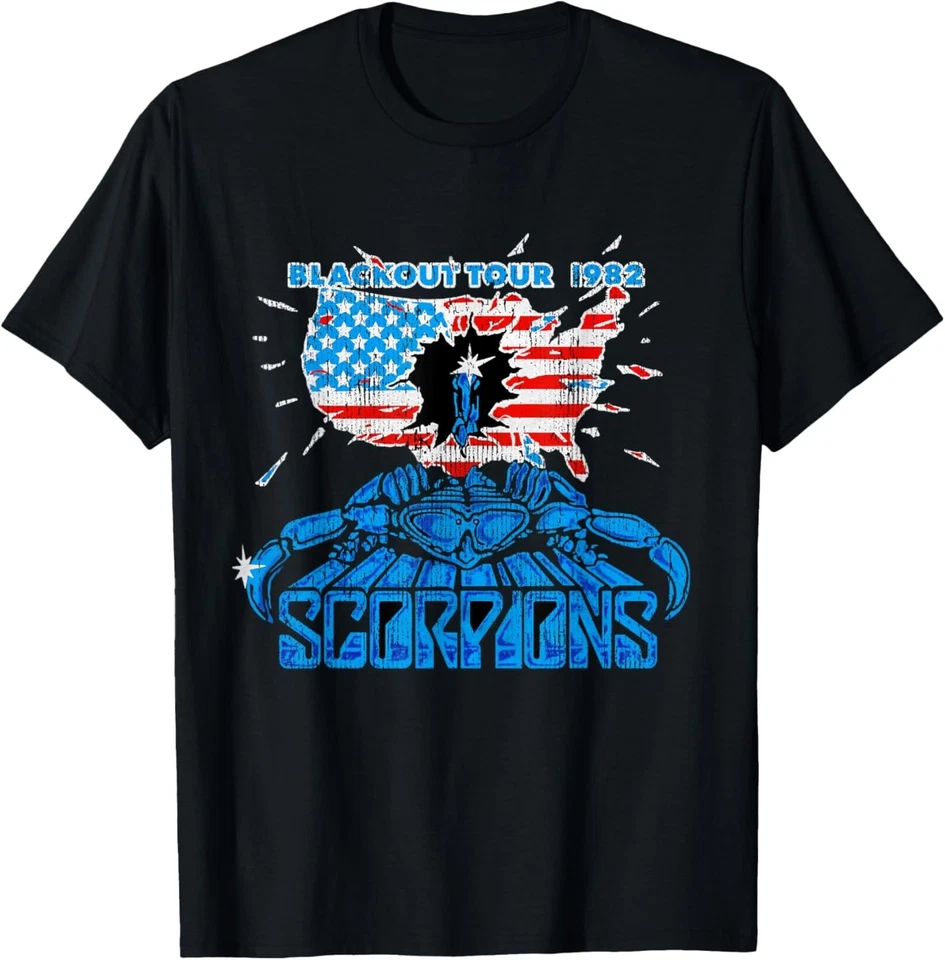 Official Scorpions Blackout USA Tour 1982 T-Shirt - Image 1 of 1