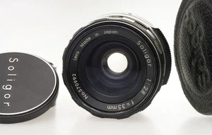 M42 screw Mount : 1 : 2,8 / 35 mm  SOLIGOR + Case + Caps , very nice Condition ! - Bild 1 von 4