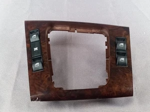 01-05 BMW E46 325 330 Center Gear Selector Window Switch Bezel Woodgrain Cover - Picture 1 of 24