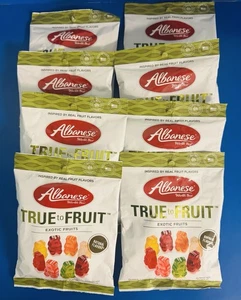 (8) Albanese True To Fruit Gummibärchen Natürliche Aromen, 5oz. Taschen, BB: 03/2026 - Bild 1 von 1