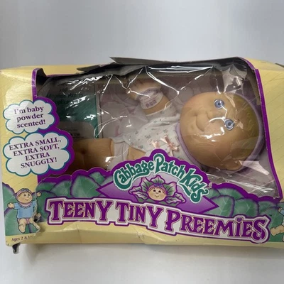 Muñeca Hasbro Cabbage Patch Kids Teeny Tiny Preemies - Copyright 1992 BERTHA Foto 1 de 4