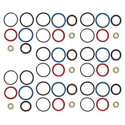 Paquete de 8 juntas tóricas de inyector de combustible diésel aptas para Ford Powerstroke 1994-2003 7,3 L Foto 1 de 4