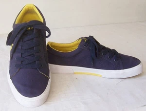 "POLO-Ralph Lauren" Gr.42 Sneaker/Turnschuhe/Segler blau Leinen wenig getragen - Bild 1 von 8