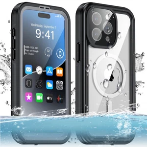 For iPhone 15 Pro Max / 15 Pro Waterproof MagSafe Case Shockproof Full Cover  - Picture 1 of 8