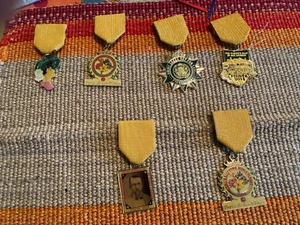 Lot of 6 fiesta pins medals, pre-owned, in very good condition, looks new - Picture 1 of 5