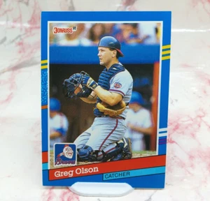 Donruss 1991 béisbol Atlanta Braves Greg Olson #285 - Imagen 1 de 2