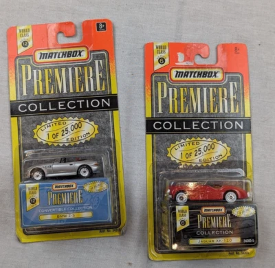 Lot of 2 Matchbox Premiere Collection  1995 Jaguar XK-120 & BMW Z-3 1 OF 25,000 - Image 1 of 4