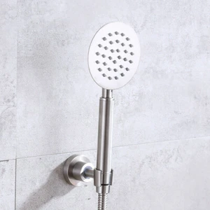 Stainless Steel 304 Hand Held Shower Brushed Nickel Hand Shower Holder Set - Picture 1 of 12