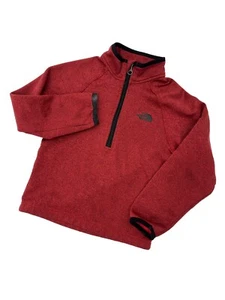 The North Face Red Half Zip Pullover Sweater Youth Boys Size XS (6) - Picture 1 of 7