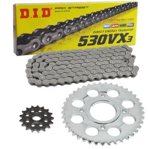 Kit Chaîne Yamaha XS 400 Dohc 82-84 Chaîne DID 530 VX 102 Ouvrir 16/38 - Picture 1 of 4
