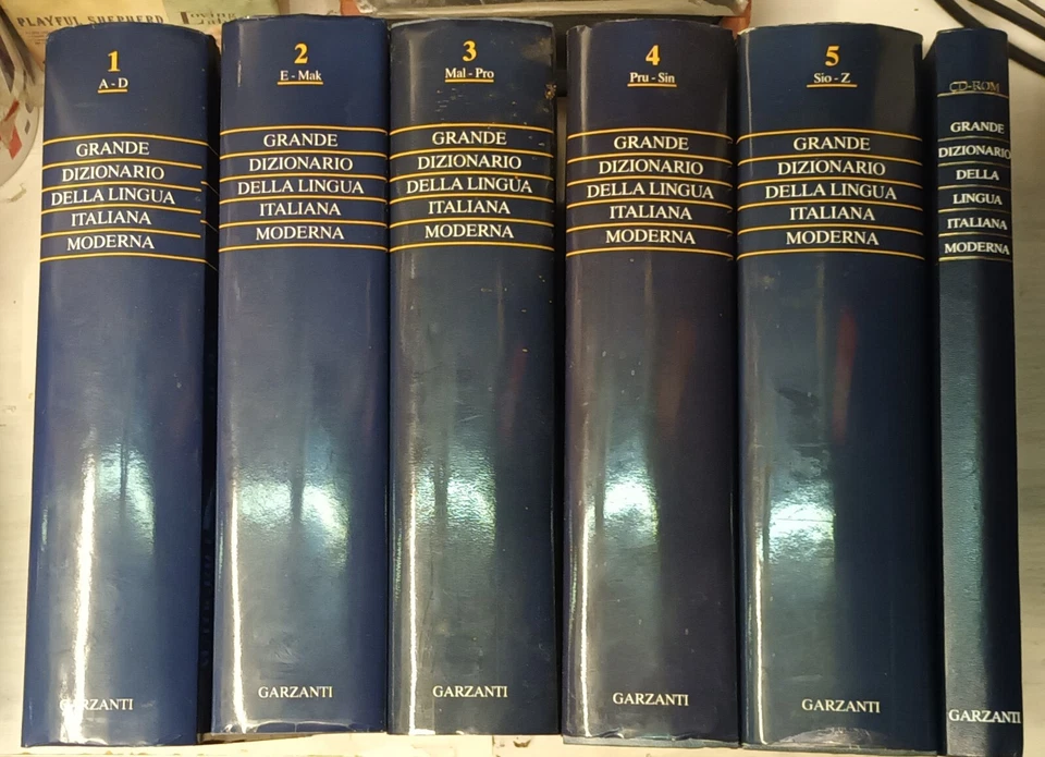 GRANDE DIZIONARIO DELLA LINGUA ITALIANA MODERNA-5 VOLL.+CD ROM-GARZANTI, 1998 - Immagine 1 di 1