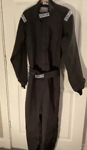 Moto Coverall Suit Large Canvas Racing Driving Performance Product Zip Chest 44 - Picture 1 of 7