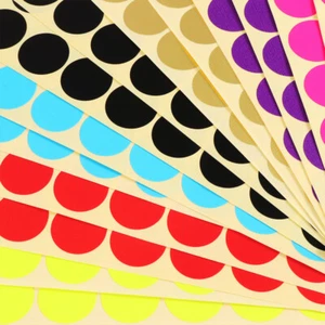 30 Sheets Farbige Kreis Aufkleber Liefert Abnehmbare Dot Aufkleber - Afbeelding 1 van 11