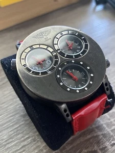 NY London Red Multi-dial Watch - Quartz - Picture 1 of 5
