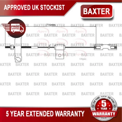 Fits Ford Transit 2.0 D dCi 2.3 Baxter Front Centre Hand Brake Cable 4044011 - Image 1 of 2