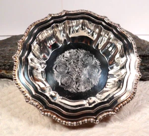 Silver plated Dish 1978 Italy VTG Candy Nuts Trinket Serving Dish - Picture 1 of 5