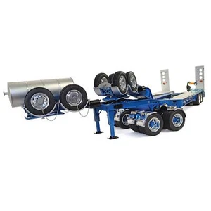 In Stock RC Trailer Lowboy Trailer Drake for RC 1/14 1/12 Tractor Truck Vehicle - Picture 1 of 12