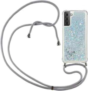 Handykette für Samsung Galaxy S22 5G Hülle mit Band, Glitzer Treibsand - Bild 1 von 1