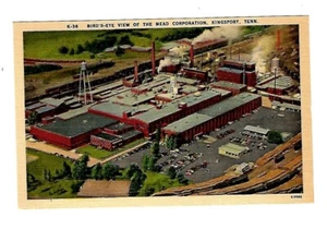 c1940er Postkartenansicht der Mead Corporation, Kingsport Tennessee - Bild 1 von 2