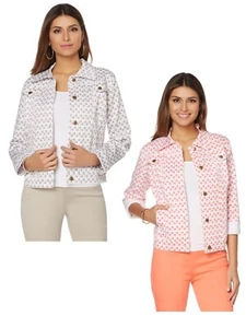 DG2 by Diane Gilman Super-Stretch Lite Printed Jeansjacke (482193-K-10) - Bild 1 von 3