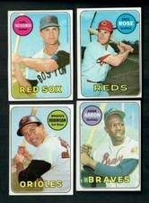 NEW 6/27/2023 1969 Topps Baseball Set Build/Break Mid/Hi Grade Singles COMB SHIP
