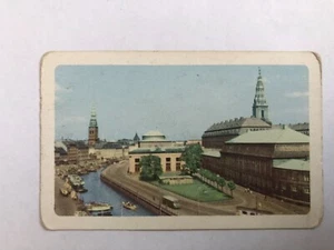 Denmark Copenhagen City Hall Scenery Vintage Retro Photo (1) Playing Swap Card - Picture 1 of 5